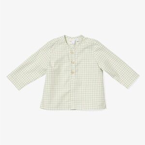 Oso & Me Baby Lupo Shirt in Green Tattersall, size 24 mo